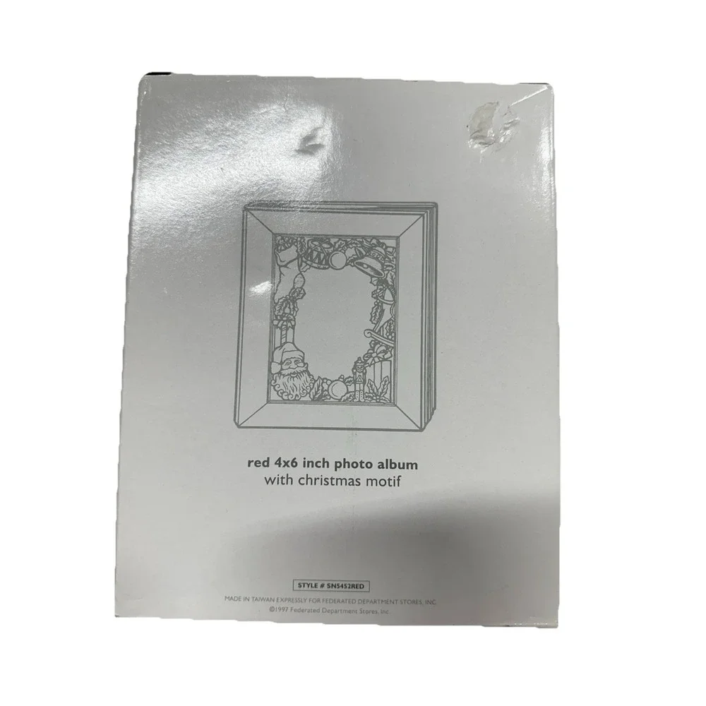 Royal Gallery Silver Photo Album With Christmas Motif